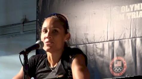 Lo Lo Jones after 100H 3rd place at 2012 Olympic Trials