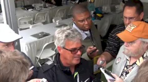 Ashton Eaton's coach Harry Mara emotion after world record at 2012 U.S. Olympic Trials