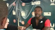 Justin Gatlin quick word after 100 semi at 2012 USA Olympic Trials