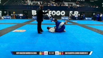 OAO GILBERTO LIZARDO SOARES DE C vs KAYK MACEDO BARROS DA SILVA 2026 Campeonato Helio Gracie Gi