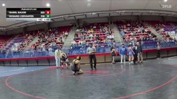 Girls 107 lbs Semifinal - Isabel Balkin, Oxford vs Rosario Cervantes, Starkville High School Girls