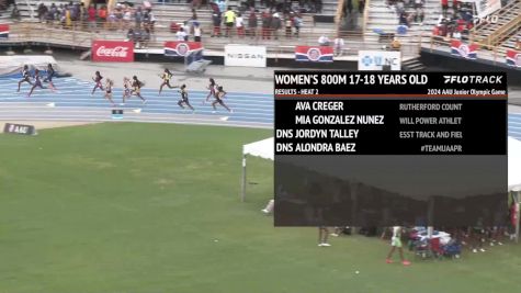 Youth Girls' 800m, Finals 3 - Age 17-18