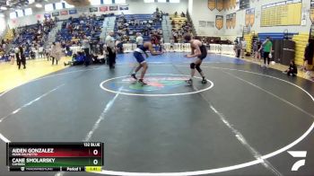 132 Blue Semifinal - Aiden Gonzalez, Miami Palmetto vs Cane Smolarsky, Camden