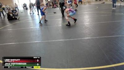 75 lbs Round 5 (6 Team) - Jayce Wertenberger, Dundee WC vs Libby Bartlett, Mi Pitbulls