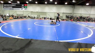 40 lbs Rr Rnd 5 - Greyson Summitt, RAW Wrestling Club 9U vs Nick Steiner, POWA 9U