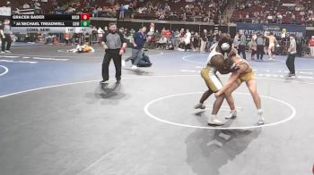 D 1 190 lbs Cons. Semi - Ja`Michael Treadwell, Covington vs Gracen Bader, Holy Cross