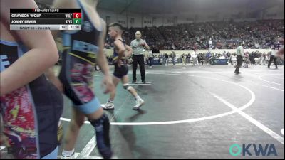 70 lbs Round Of 16 - Jonny Lewis, Keystone Kids Wrestling Club vs Grayson Wolf, Wolfpak Wrestling