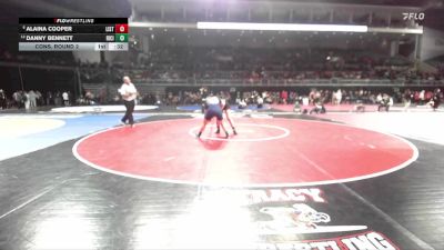 155 lbs Cons. Round 2 - Alaina Cooper, Lincoln (Stockton) vs Danny Bennett, River City