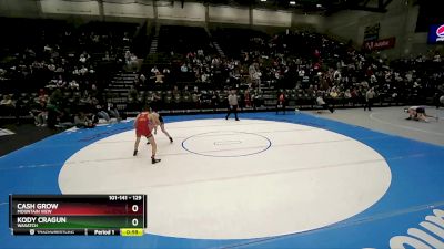 129 lbs Quarterfinal - Cash Grow, Mountain View vs Kody Cragun, Wasatch