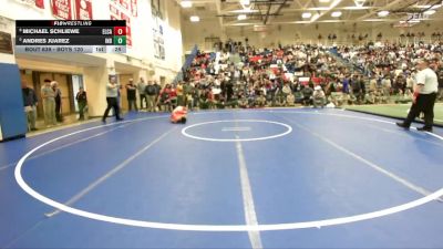 Boys 120 lbs Cons. Semi - Andres Juarez, Independence Boys vs Michael Schliewe, El Camino Boys