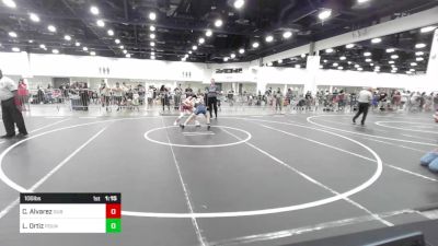 106 lbs Quarterfinal - Christian Alvarez, DUB Wrestling vs Lenix Ortiz, Pounders WC