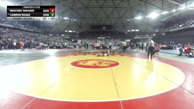 Boys 3A 132 lbs Champ. Round 3 - Brayden Thacker, White River vs Camron Bogle, Cheney