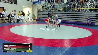 126 lbs Round 1 (16 Team) - Braxton Gross, Harlem vs Maddox Vasquez, Calvary Day School