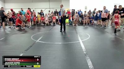 60 lbs Round 1 (4 Team) - Ryker Wright, U2 Journeymen Uprising vs Jackson Gates, Buffalo Valley WC