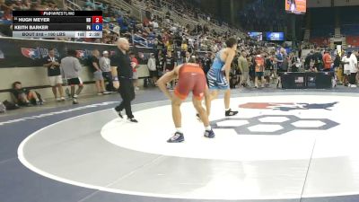 190 lbs Champ. Rd Of 128 - Hugh Meyer, North Dakota vs Keith Barker, Pennsylvania