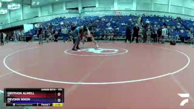 170 lbs Champ. Round 2 - Gryphon Alwell, MI vs Devonn Nixon, OH