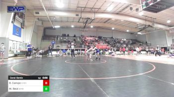 98 lbs Consolation - Briar Campo, Cushing High School vs Mason Reid, Berryhill High School