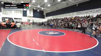 113 lbs 5th Place Match - Samuel Jimenez, Eleanor Roosevelt vs Isaac Castaneda, Canyon Springs