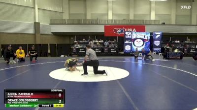 43 lbs Semifinal - Drake Goldsberry, HSE Wrestling Club vs Aspen Zamitalo, B.A.M. Training Center