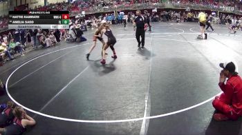 89 lbs Quarterfinal - Amelia Sadd, 2TG (Girls) vs Hattie Kamrath, Waverly Wrestling Club - Girls