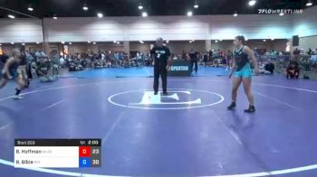 125 lbs Semifinal - Bella Hoffman, WLAG Teal vs Brielle Bibla, Riot Performance Academy