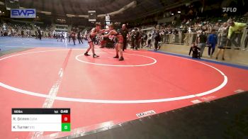 90 lbs Consi Of 4 - River Grimm, Cushing Tigers vs Kamden Turner, Owasso Takedown Club