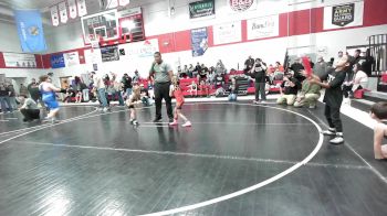 52 lbs Rr Rnd 1 - Kenadee Wheeler, Grove Takedown Club vs Moxin Hammans, Warner Eagles Youth Wrestling