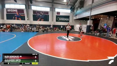 126 lbs Cons. Round 1 - Alex Gonzalez Jr., Legacy Wrestling Club vs Alejandro Nieto, Lightning Wrestling Club