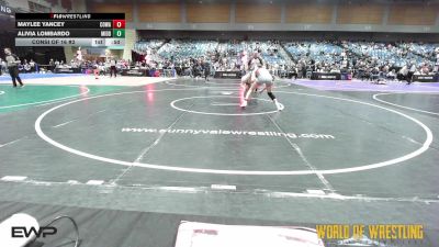 115 lbs Consi Of 16 #2 - Maylee Yancey, COWA vs Alivia Lombardo, Middleton Wrestling Club