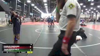 76 lbs Round 5 (6 Team) - Taequavious Mills, Morris Fitness vs Charles Rinehimer, NCWAY National Team