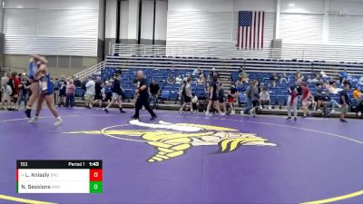 153 lbs Cons. Round 2 - Layne Knisely, Bronson vs Noah Sessions, Region Wrestling Academy