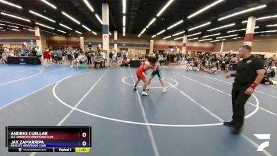 130 lbs Round 3 - Andres Cuellar, All American Wrestling Club vs Jax Zamarripa, NB Elite Wrestling Club