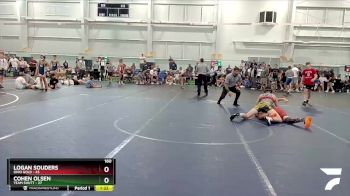 160 lbs Semis & 1st Wrestleback (8 Team) - Logan Souders, Ohio Gold vs Cohen Olsen, Team Shutt