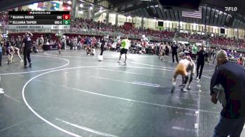 107 lbs Champ. Round 2 - Elliana Taper, Beatrice Wrestling Club - Girls vs Eliana Goss, Gering Wrestling Club