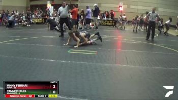 96 lbs Round 2 (6 Team) - Vinny Ferrari, POWA vs Tanner Mills, Ninja Elite