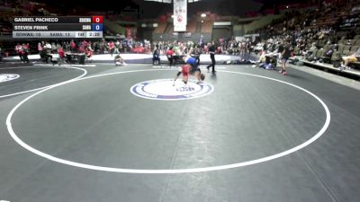 150 lbs Gabriel Pacheco, SDIKWA - San Diego-Imperial Kids Wrestling Association vs Steven Frink, SAWA - Sacramento Area Wrestling Association