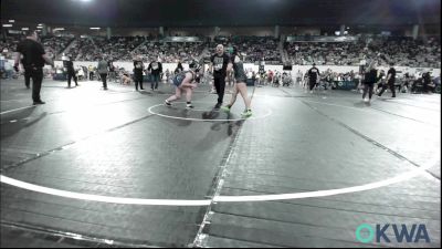 200 lbs Consolation - Astri Cabrera, Warner Eagles Youth Wrestling vs Mckinsley Pick, Newcastle Youth Wrestling