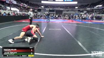 7A 157 lbs Semifinal - Jacob Triplett, Hewitt-Trussville vs Paxton Miller, Thompson HS