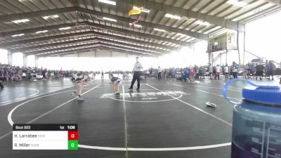 64 lbs Semifinal - Harley Larrabee, Desert Dogs WC vs Riley Miller, Hurricane Wr Ac