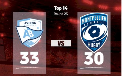 2023 Aviron Bayonnais vs Montpellier Herault Rugby