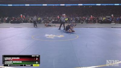 D3-144 lbs Cons. Round 1 - Logan Goguen, Kent City HS vs Conner Bergeon, Richmond HS