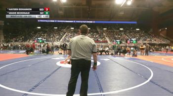 4A-120 lbs Quarterfinal - Hayden Bohannon, Natrona County vs Izaius McDonald, Cheyenne East