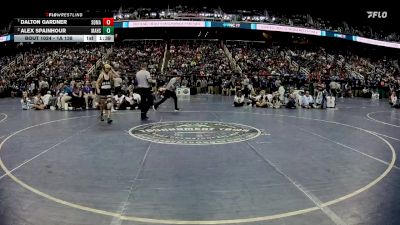 1A 138 lbs Quarterfinal - Dalton Gardner, South Davidson Middle And High School vs Alex Spainhour, Mount Airy High School