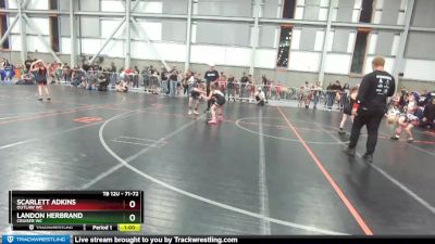 71-72 lbs Round 3 - Landon Herbrand, Cruiser WC vs Scarlett Adkins, Outlaw WC