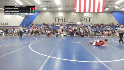 73 lbs Champ. Round 2 - Houston Jensen, Aviator Wrestling Academy vs Otto Mauger, Westlake