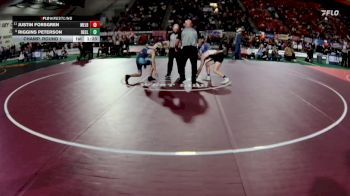 3A 106 lbs Champ. Round 1 - Justin Forsgren, Melba vs Riggins Peterson, Declo