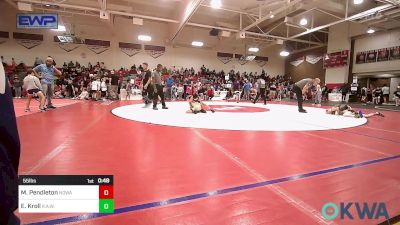 55 lbs Consi Of 8 #2 - Myles Pendleton, NORTH DESOTO WRESTLING ACADEMY vs Elijah Kroll, R.A.W.