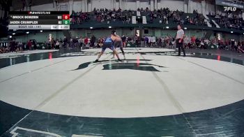 141 lbs Quarterfinal - Jaden Crumpler, Michigan State vs Brock Bobzien, Wisconsin