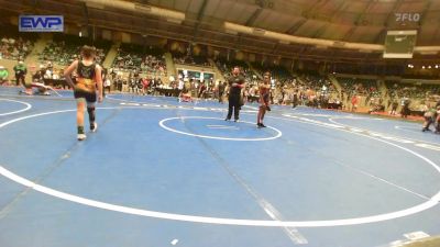 90 lbs Quarterfinal - King Robinson, HURRICANE WRESTLING ACADEMY vs Brooks Gallier, Verdigris Youth Wrestling