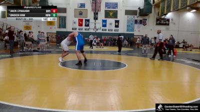 285 lbs Round 2 - Enoch Kim, Ridgefield Memorial vs Jack Lynaugh, Don Bosco Prep School
